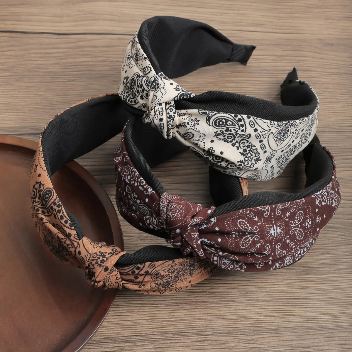 Bohemian Vintage Elegant Fabric Hair Bows, Wide Band Headband Set for Daily Use, Makeup, Parties, Versatile Design, Fashion Hair Accessories, Headbands Women, Hairbands