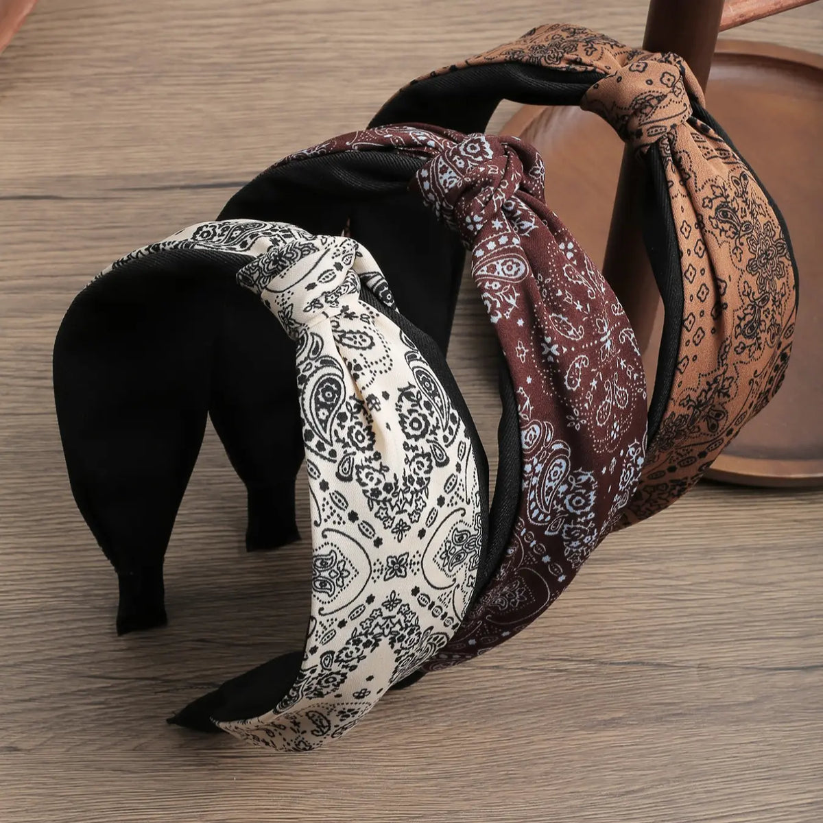 Bohemian Vintage Elegant Fabric Hair Bows, Wide Band Headband Set for Daily Use, Makeup, Parties, Versatile Design, Fashion Hair Accessories, Headbands Women, Hairbands