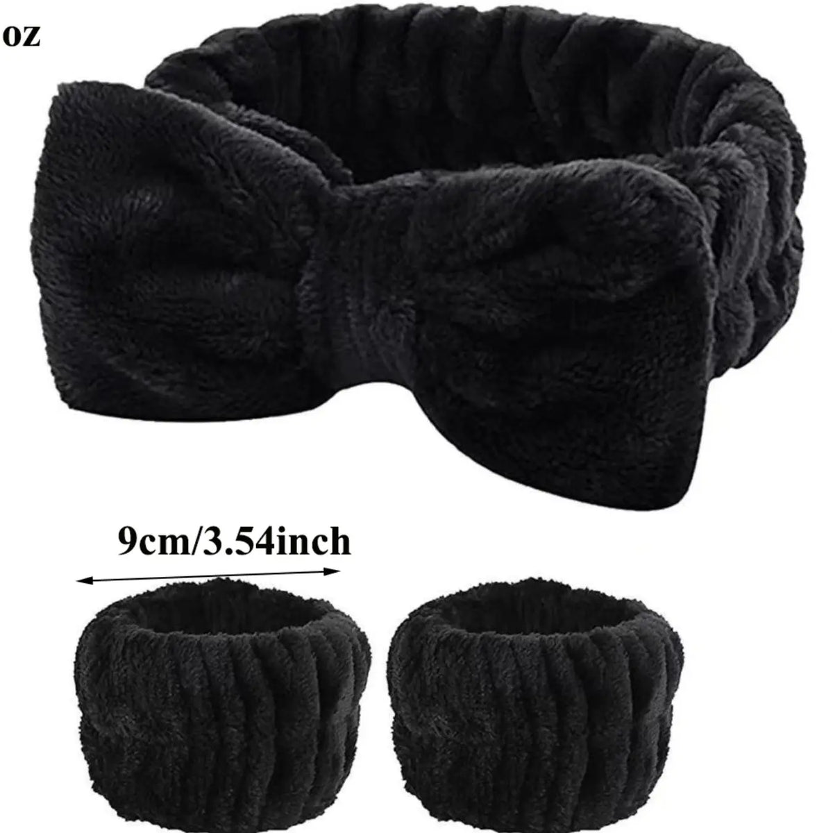 3pcs Leopard Girls Sponge Spa Headband Wristbands Hair Accessories Set For Party Gifts ,Daily Use, Wash Face, Makeup Use Lady Mom