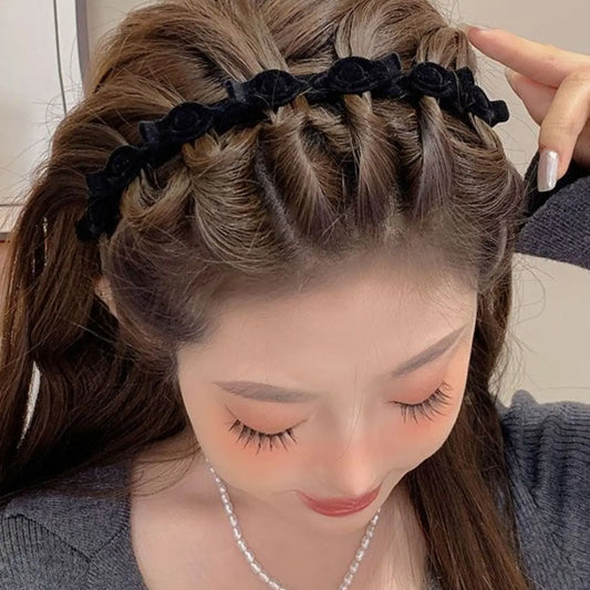 3-piece retro plush Puffy Warm Headband Set for women, perfect for wearing in autumn and winter, with fashion headbands that are fashionable, casual, and versatile Hair Accessories
