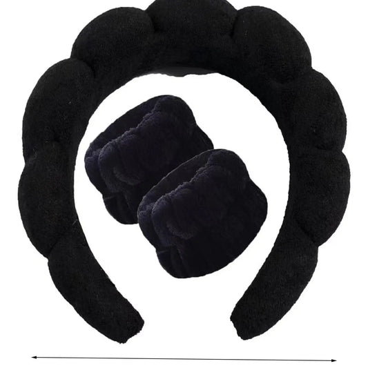 Women's Hair Accessories Set, 5-Piece Plush Headbands & Clips, Multi-Style Design for Daily Use, Autumn Winter Fashion Essentials