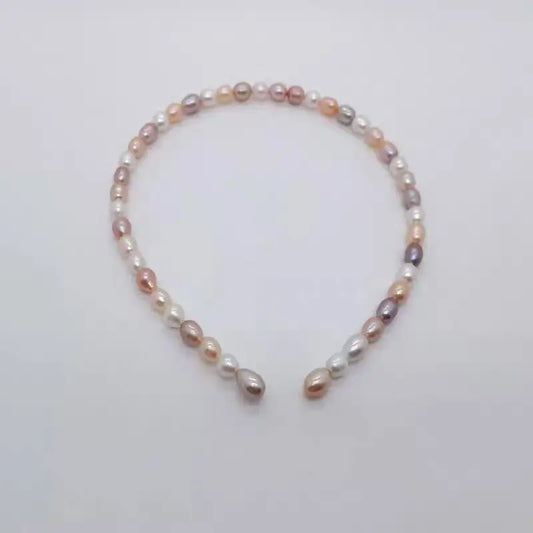 NO.23-Candy-colored vintage lady-style pearl headband