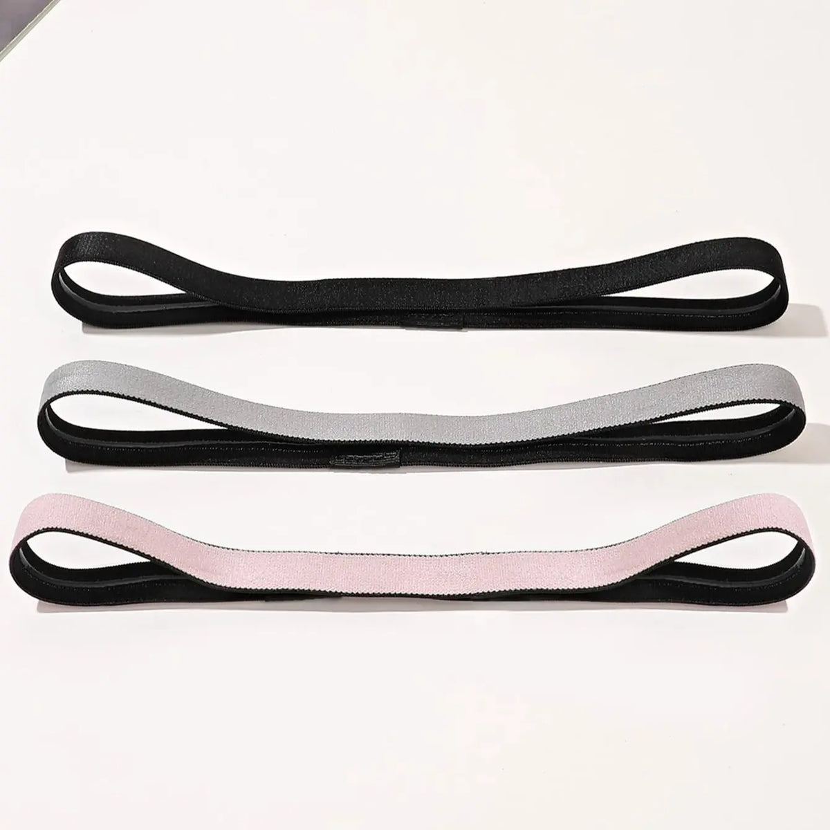 Unisex Anti-Slip Silicone Headbands, Set of 3, Ideal for Yoga & Running, Workout Headband, Sweat-Wicking Sports Hair Bands, Non Slip Headbands, Universal Design